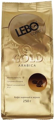 Кофе  Lebo Gold арабика в зернах 250г-0}