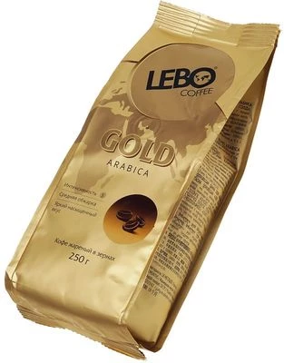 Кофе  Lebo Gold арабика в зернах 250г-1}
