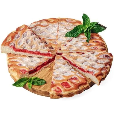 Пирог с малиной сдобный Деликатеска 420г-0}