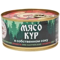 Мясо кур в собственном соку Балтийский 325г  