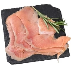 Кета слабосоленая филе нарезка 100г