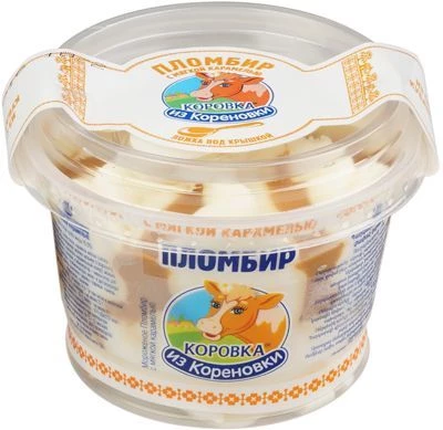 Мороженое пломбир с карамелью 15% жир., 150г -0}