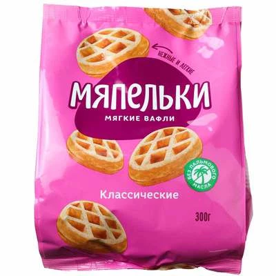 Вафли мягкие Мяпельки классические 300г-0}