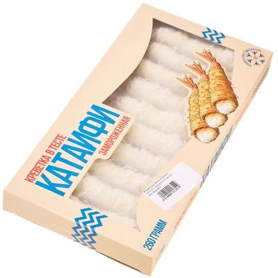 Креветки очищенные без головы в тесте Катаифи 16/19 260г-1}