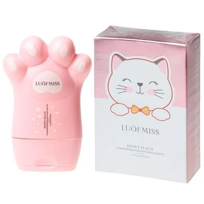 Крем-маска для рук с ниацинамидом Luofmiss Медовый персик 80г-0}