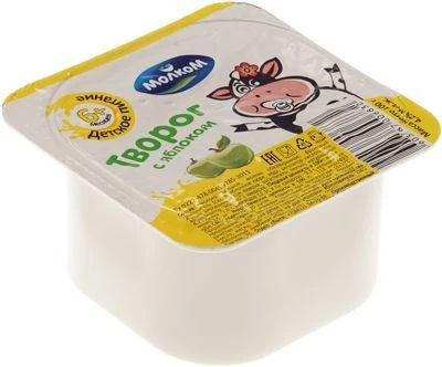 Творог с яблоком 4,2% жир., 100г РАСПРОДАЖА-0}