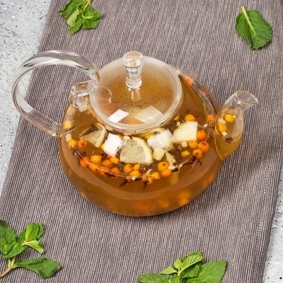 Смесь фруктово-ягодная с пряностями для чая №1 от Шефа 150г-1}