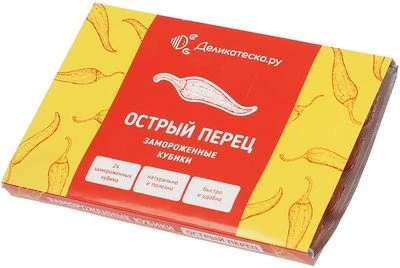 Кубики острый перец замороженный 80г-0}