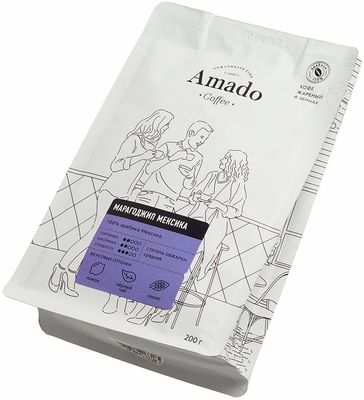 Кофе Амадо Марагоджип Мексика 200г купить в Москве по выгодной цене с ...