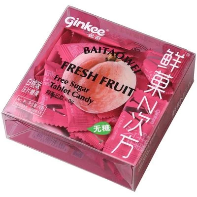 Леденцы освежающие Фростиксы без сахара Ginkee Fresh Fruit со вкусом персика Китай 50г-0}