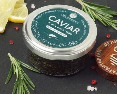 Икра черная осетровых рыб Деликатеска 50г-1}