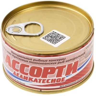 Печень и икра тресковых рыб Ассорти деликатесное 180г-1}