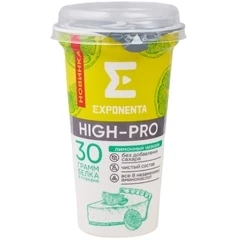 Напиток кисломолочный обезжиренный Exponenta High-Pro Лимонный чизкейк 250г