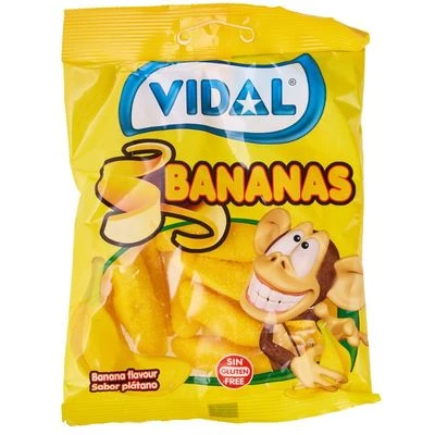 Мармелад жевательный со вкусом банана Bananas Испания 90г-0}