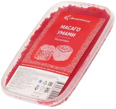Икра Масаго умами малиновая замороженная Деликатеска 150г-1}