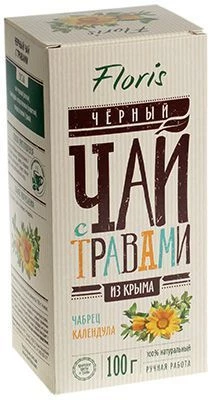 Чай черный с чабрецом и календулой 100г-0}
