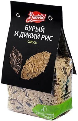 Смесь  бурый и дикий рис 350г-0}