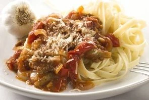 Паста Тальятелле с утиной печенью