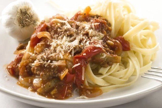 Паста Тальятелле с утиной печенью