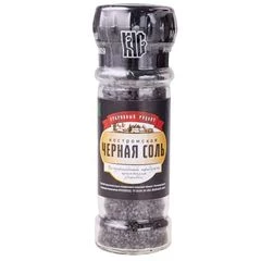 Черная соль пищевая в многоразовой мельнице 110г