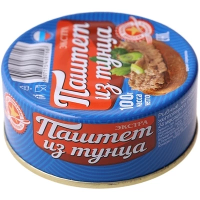 Паштет из тунца экстра Вкусные консервы 100г-0}