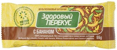 Батончик-мюсли Здоровый перекус с бананом Absolute Nature 55г-1}
