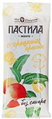 Пастила из манго с грецким орехом без специй без сахара 50г-0}