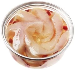 Муксун слабосоленый в масле с гранатом филе-ломтики 200г 