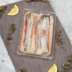 Сельдь тихоокеанская слабосоленая филе в масле 200г