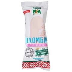 Мороженое пломбир с зефиром Зелёна-Бурёна 12% жир. 70г