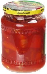 Перец резаный в томатном соусе с овощным фаршем Лечо Лучшие рецепты 670мл