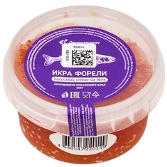 Икра красная форели зернистая 200г
