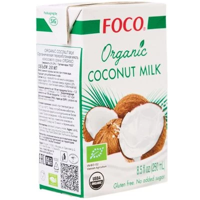 Кокосовое молоко Organic Foco Вьетнам 250мл-1}