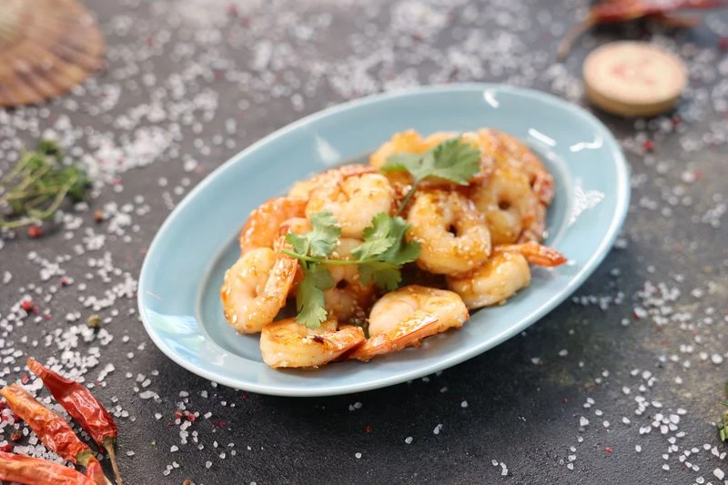 Креветки в кисло-сладком соусе