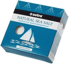Соль морская йодированная мелкая Setra 500г