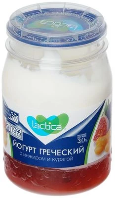 Йогурт Греческий с инжиром и курагой 3% жир. 190г-0}