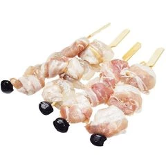 Шашлык из креветок в беконе 300г