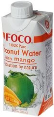 Кокосовая вода со вкусом манго Foco 330мл 
