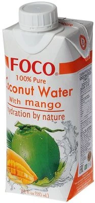 Кокосовая вода со вкусом манго Foco 330мл -1}