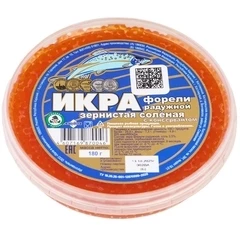 Икра красная радужной форели 180г