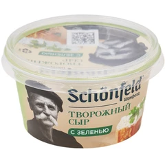 Сыр творожный с зеленью Schоnfeld 65% жир. 140г