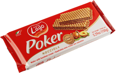 Вафли с ореховой начинкой Poker 150г