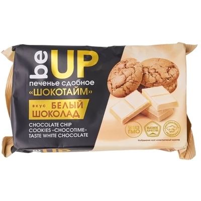 Печенье сдобное Шокотайм вкус Белый Шоколад 100г-0}