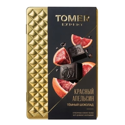 Шоколад темный Красный апельсин Tomer 90г-0}