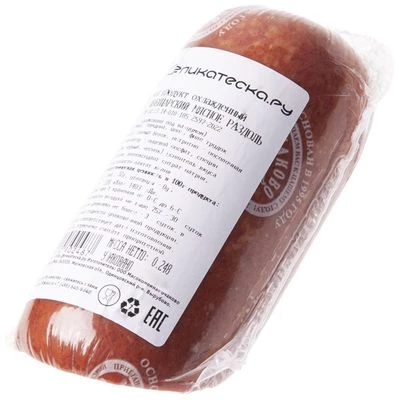 Сервелат варено-копченый Швейцарский Мясное раздолье Деликатеска ~350г РАСПРОДАЖА-1}