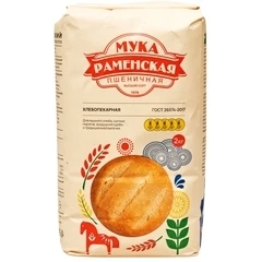 Мука пшеничная хлебопекарная Раменская 2кг 