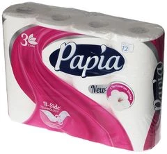 Туалетная бумага белая 3 слоя 12шт