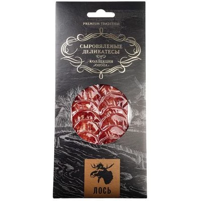 Колбаса Охота из лося нарезка Деликатеска 75г-1}