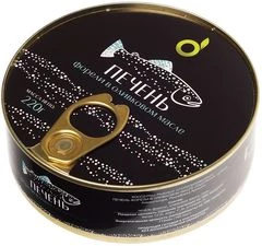 Печень форели в оливковом масле 220г