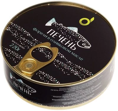 Печень форели в оливковом масле 220г-0}